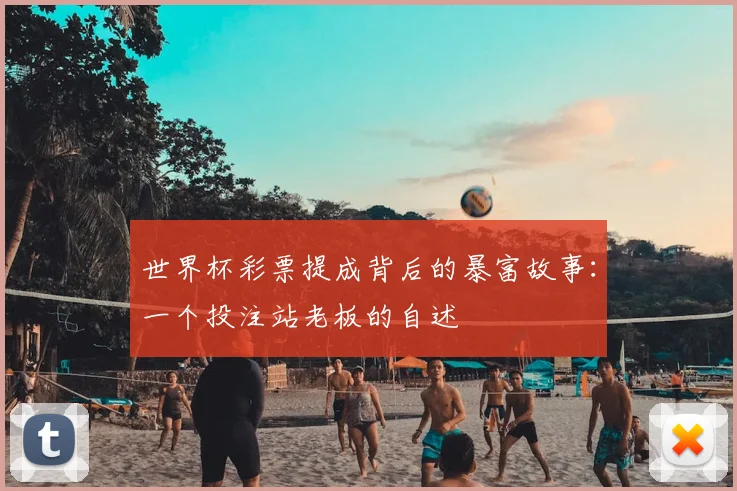 世界杯彩票提成背后的暴富故事：一个投注站老板的自述
